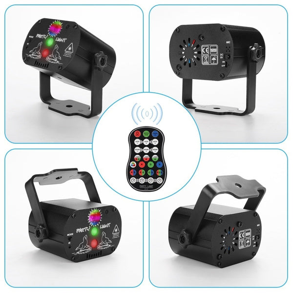 TEQ Projector RGB DJ Disco Light Stage Party Laser Lighting With remote control TEQ Projector RGB DJ Disco Light Stage Party Laser Lighting With remote control